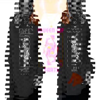 Queen Of Farts Embarrassing Joke Adult Humor Women Sweatshirt - Thegiftio