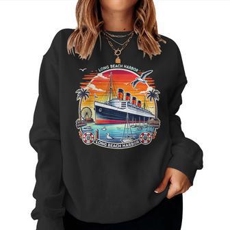 The Queen Mary Long Beach Historic Ocean Liner Women Sweatshirt - Thegiftio UK