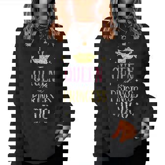 Queen And Princess Duo Matching Mom Mother Daughter Mommy Women Sweatshirt - Thegiftio