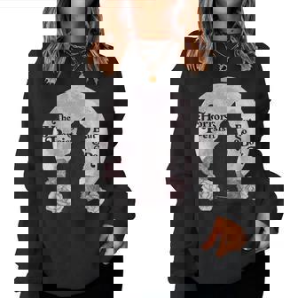 Quote The Horrors Persist But So Do I Floral Cat Lover Women Sweatshirt - Monsterry