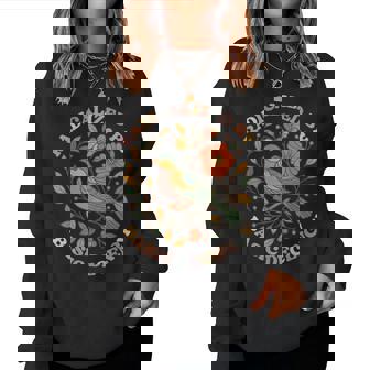 Radicalized By Basic Decency Floral Social Justice Feminist Women Sweatshirt - Thegiftio