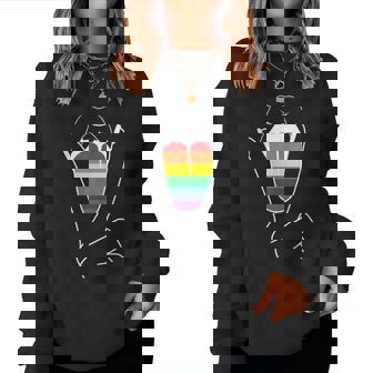 Rainbow Pride Tongue Adult Gay Party Lesbian Queer Csd Lgbt Women Sweatshirt | Mazezy