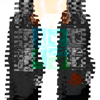 Rana Retro Gráfica Movimientos De Rana Para Hombres Es Y Niñosintage Sudadera Mujer - Regaloses