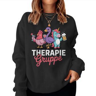 Therapie Gruppe Flamingo Ausflug Mädelsabend Party Mädels Sweatshirt Frauen - Geschenkecke