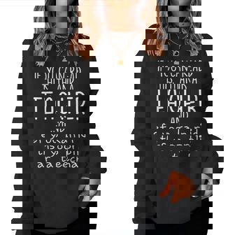 If You Can Read This Thank A Teacher Women Sweatshirt - Seseable