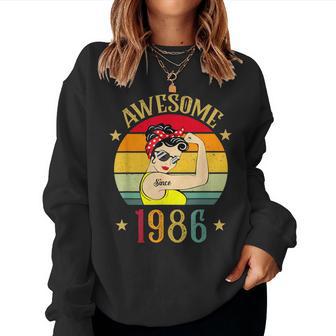 Regalos De Cumpleañosintage De 1986 Para Es De 39 Años Nacidas En 1986 Sudadera Mujer - Regaloses