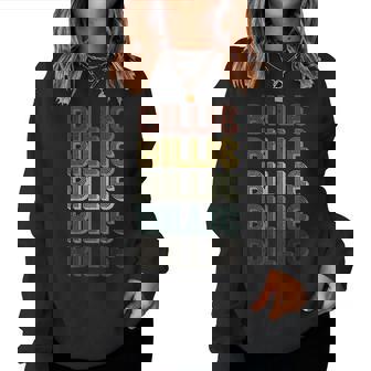 Retro Billie First Name Personalized Billie Groovy Vintage Women Sweatshirt - Monsterry