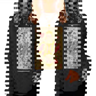 Retro Card Queen Of Farts Fart Queen Sarcastic Women Sweatshirt | Seseable UK