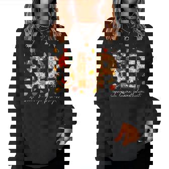 Retro Slp Pumpkin Fall Autumn Speech Therapist Women Sweatshirt - Monsterry