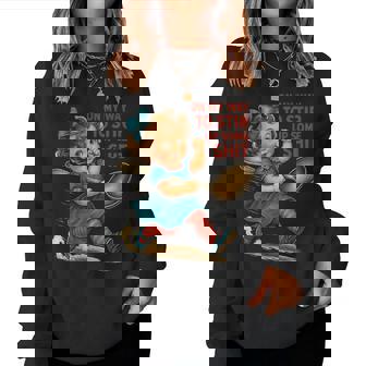 Retro On My Way To Stir Up Some Shit Girl Adult Humor Women Sweatshirt - Monsterry