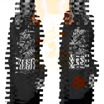 Retro Vintage Black Western Cowgirl African Christian Woman Women Sweatshirt - Thegiftio