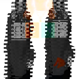 Retro Vintage 6 7 Meme Science Teacher Periodic Table Women Sweatshirt - Thegiftio