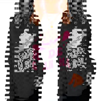 Rodeo Grandma Pink Cowgirl 1St Birthday Family Matching Women Sweatshirt | Mazezy