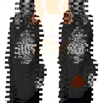 Rugby Legende Retro Football Rugby Sudadera Mujer - Regaloses