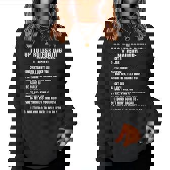 Rules For Dating My Daughter Dad ギフト レディーススウェットシャツ - Kawaiitshirt