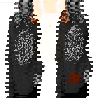 Sacred Geometry Mushroom Mathematicians Spiritual Nature Women Sweatshirt | Seseable FR