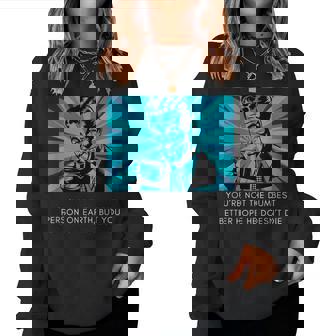 Sarcastic Meme Hope The Dumbest Person Doesn't Die Women Sweatshirt - Thegiftio