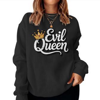 Sassy Evil Queen Crown Costume Women Sweatshirt - Thegiftio UK