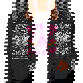 Save The Boo Ghost Bees Breast Cancer Awareness Men Women Sweatshirt | Mazezy