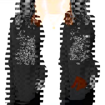 Schneeflockechneefallchnee Winter Fun Sweatshirt Frauen - Geschenkecke