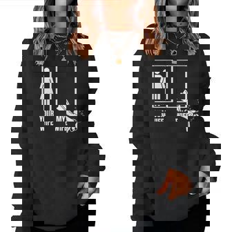 Scuba Diving Your Wife My Wife Proud Husband Scuba Diver Women Sweatshirt - Thegiftio