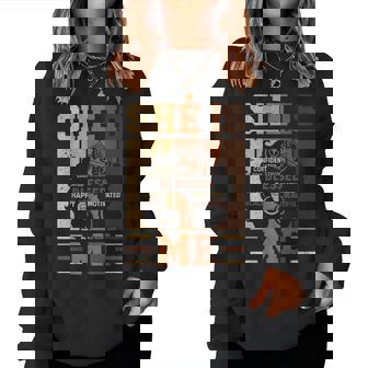 She Is Me Beautiful Blessed Afro Melanin Queen Black History Women Sweatshirt | Seseable CA