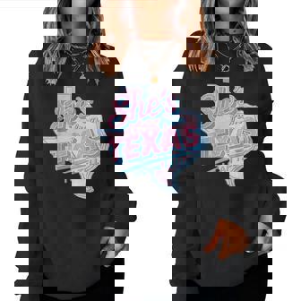 She's From Texas I Can Tell Retro Vintage Texas Girl Women Sweatshirt | Seseable FR