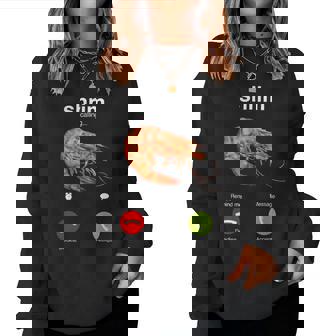 Shrim Está Llamando Mal Escrito Divertido Camarón Llamando Sudadera Mujer - Regaloses
