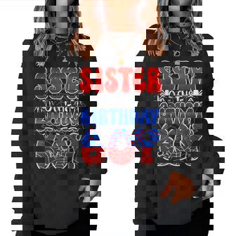 Sister Of The Birthday Boy Spider Web Family Matching Women Sweatshirt | Seseable CA