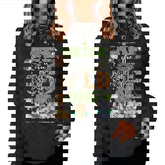 Sister Of The Wild One 1St Birthday Family Safari Jungle Women Sweatshirt | Seseable FR