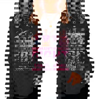 Sisters Don't Let Sisters Fight Breast Cancer Alone Women Women Sweatshirt | Mazezy