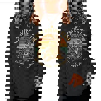 Sloth Hiking Club Adventure Outdoor Journey Hiking Women Sweatshirt | Seseable FR