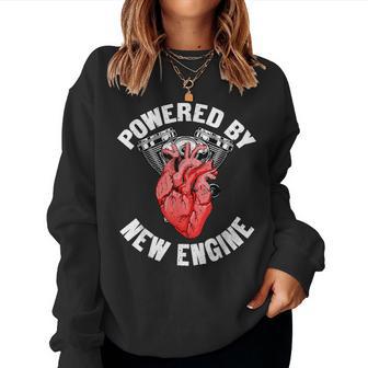 Sobreviviente De Trasplante De Corazón Divertido Desarrollado Por Un Nuevo Motor Sudadera Mujer - Regaloses
