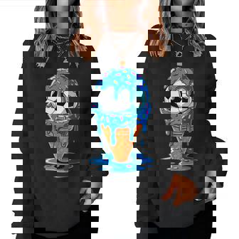 Soccer Ball Ice Cream Drip Fun Sprinkles Birthday Boys Girls Women Sweatshirt | Seseable FR