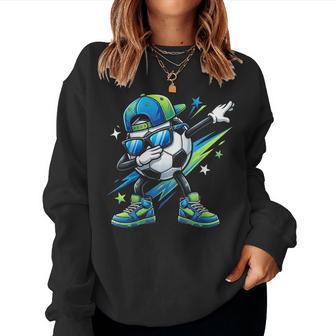 Soccer Dabbing Sports Cool Boys Girls Game Day Sport Women Sweatshirt | Mazezy