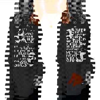 Soccer Sister Here For The Snacks Sister Of A Soccer Player Women Sweatshirt - Thegiftio