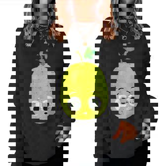 The Sour Grape Good Egg Teacher Halloween Costume Food Group Women Sweatshirt | Mazezy