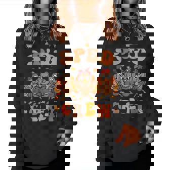 Sped Teacher Crew Thanksgiving Special Education Teacher Women Sweatshirt | Mazezy