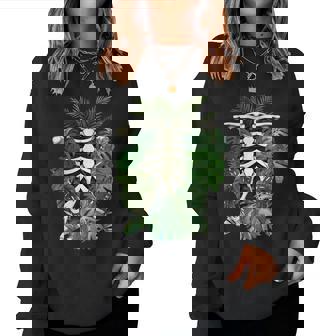 Squelette Corps De Plante Monstera Feuille Plante Maman Jardinage Sweat-shirt pour femme - Cadeauxyz