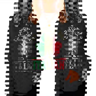 St Patricks Day Was Italian St Patrick's Day Women Sweatshirt - Monsterry