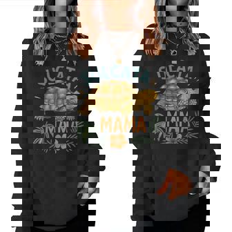 Sulcata Mama For Tortoise Mom Tort Botanical Reptile Women Sweatshirt - Thegiftio