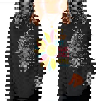 Sunflower Colorful Not Bossy Just Aggressively Helpful Women Sweatshirt - Monsterry