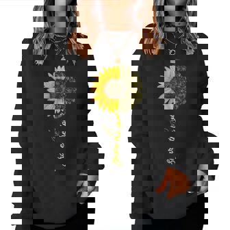 Sunflower Hands Asl Teacher Deaf People Asl Interpreter Women Sweatshirt - Monsterry