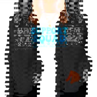 Support Squad Diabetes Awareness Groovy Diabetic Women Women Sweatshirt - Monsterry