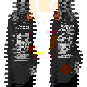 I Survived 67 Days Of School Teacher Student Six Seven Meme Women Sweatshirt - Monsterry