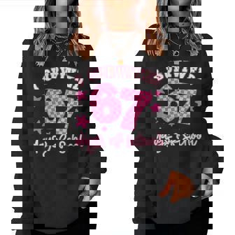 I Survived 67 Six Seven Days Of School Checkered Girl Women Sweatshirt - Seseable