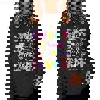 Sweet Sassy & Seven 7Th Birthday Girls Seven Years Birthday Women Sweatshirt - Monsterry