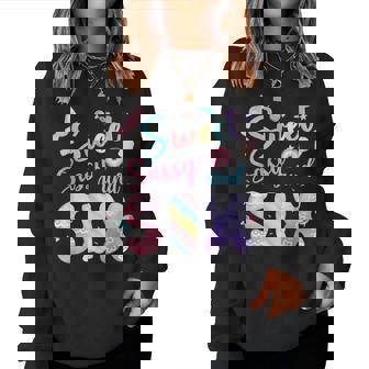 Sweet Sassy And Six Birthday 6Th Birthday Girl Party Outfit Women Sweatshirt - Monsterry