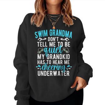 Swim Grandma Swimming Grandma Of A Swimmer Grandma Women Sweatshirt - Thegiftio UK