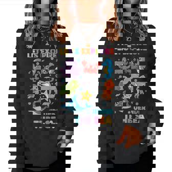 Teacher Let's Explore Under The Sea Ocean Classroom Backto Women Sweatshirt - Thegiftio